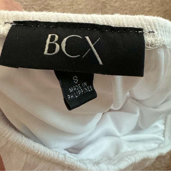 White strapless belted hi low dress - Picture 13 of 15